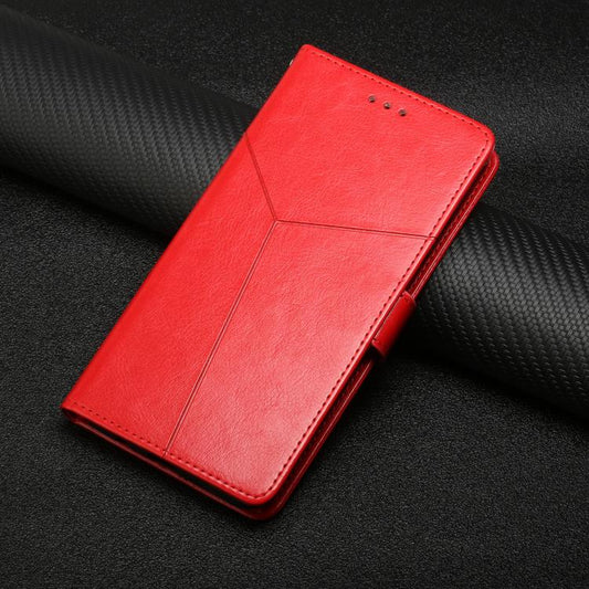 For iPhone Air HT01 Y-shaped Pattern Flip Leather Phone Case(Red) - iPhone Air Cases by buy2fix | Online Shopping UK | buy2fix