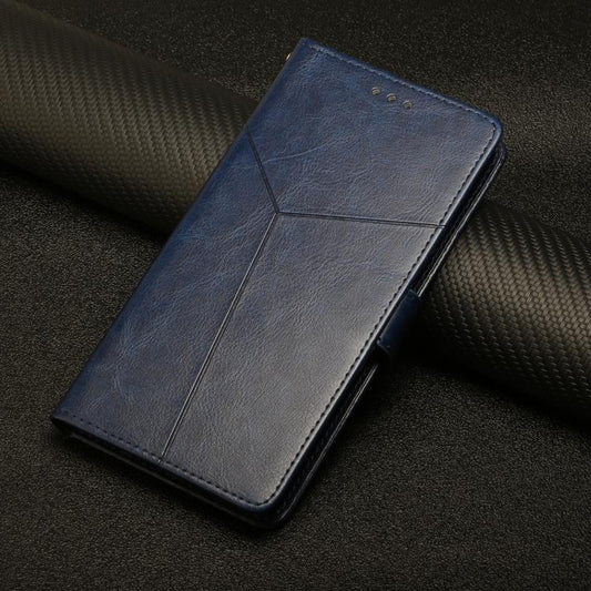 For iPhone Air HT01 Y-shaped Pattern Flip Leather Phone Case(Blue) - iPhone Air Cases by buy2fix | Online Shopping UK | buy2fix