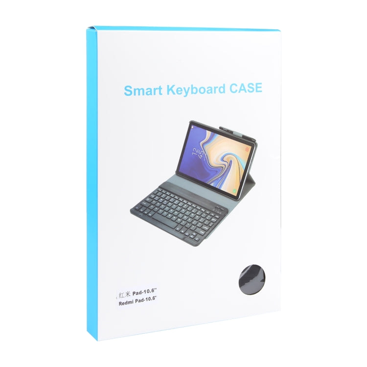 For Xiaomi Redmi Pad SE Ultra-thin Bluetooth Keyboard Leather Case with Touchpad(Black) by buy2fix
