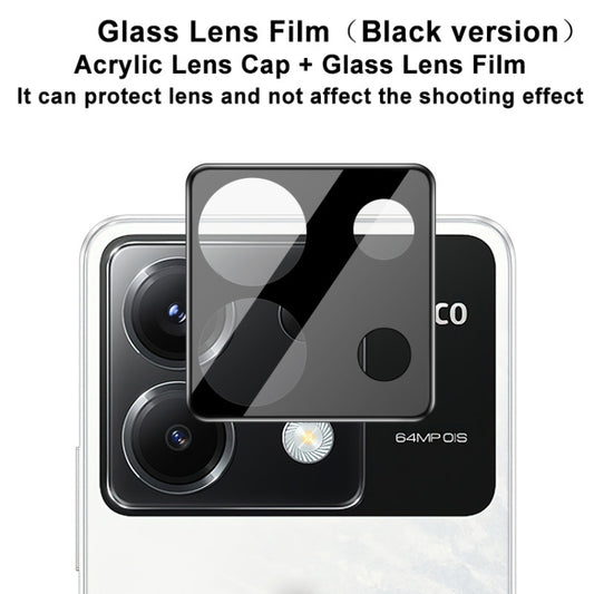 For Xiaomi Poco X6 5G imak High Definition Integrated Glass Lens Film Black Version by imak