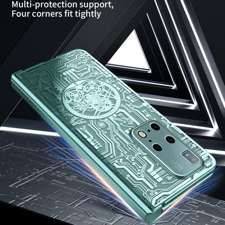 For Huawei Mate X2 Mechanical Legend Integrated Electroplating All-inclusive Phone Case(Black) - Huawei Cases by buy2fix | Online Shopping UK | buy2fix