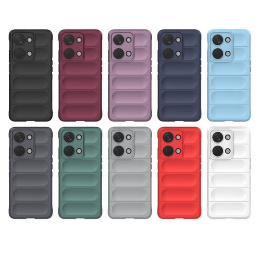 For OnePlus Ace 2V Magic Shield TPU + Flannel Phone Case(Wine Red) by buy2fix