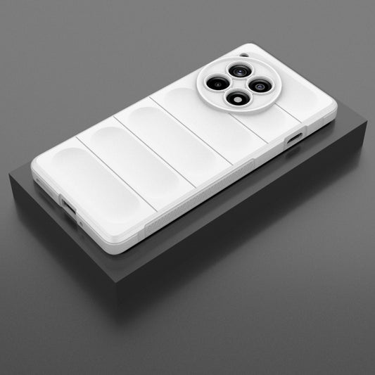 For OnePlus Ace 3 5G Magic Shield TPU + Flannel Phone Case(White) by buy2fix