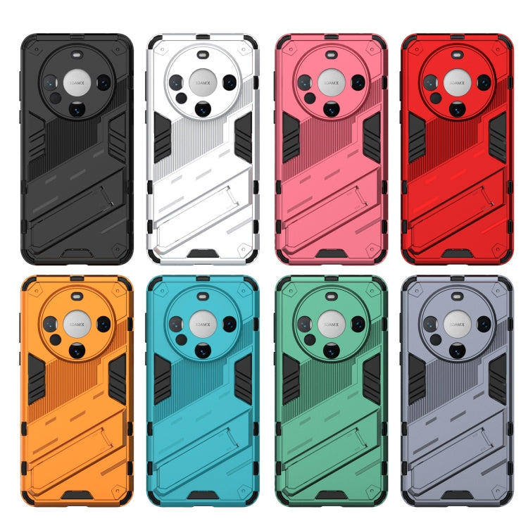 For Huawei Mate 60 Punk Armor 2 in 1 PC + TPU Phone Case with Holder(Green) by buy2fix