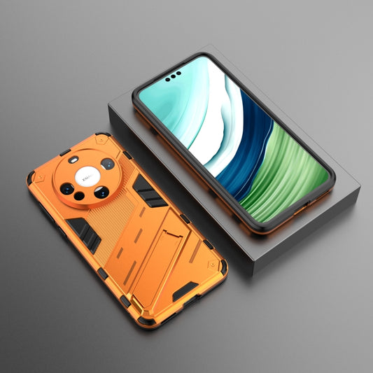For Huawei Mate 60 Punk Armor 2 in 1 PC + TPU Phone Case with Holder(Orange) by buy2fix