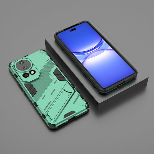 For Huawei nova 12 Pro Punk Armor 2 in 1 PC + TPU Phone Case with Holder(Green) by buy2fix