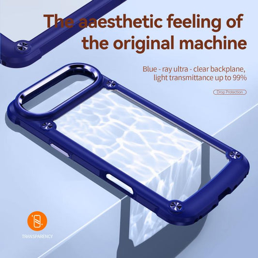 For iPhone Air TPU + PC Lens Protection Phone Case(Blue) - iPhone Air Cases by buy2fix | Online Shopping UK | buy2fix