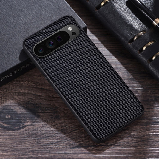 For Google Pixel 9 Nylon Cloth Texture Shockproof PC+TPU Phone Case(Black) by buy2fix