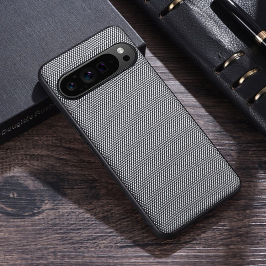 For Google Pixel 9 Nylon Cloth Texture Shockproof PC+TPU Phone Case(Grey) by buy2fix