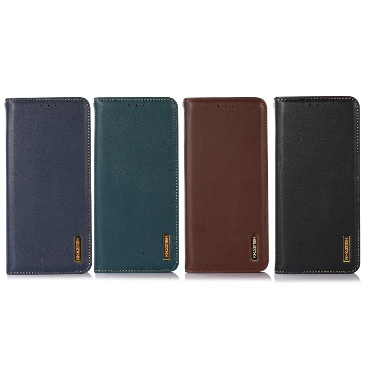 For iPhone 17 Pro KHAZNEH Nappa Top Layer Cowhide Leather Phone Case(Brown) - iPhone 17 Pro Cases by buy2fix | Online Shopping UK | buy2fix