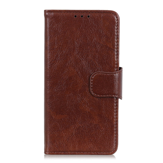 For iPhone 16 Nappa Texture Leather Case(Brown) by buy2fix