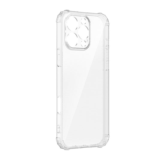 For iPhone 16 Pro Four-Corner Shockproof Clear TPU Phone Case(Transparent) by buy2fix