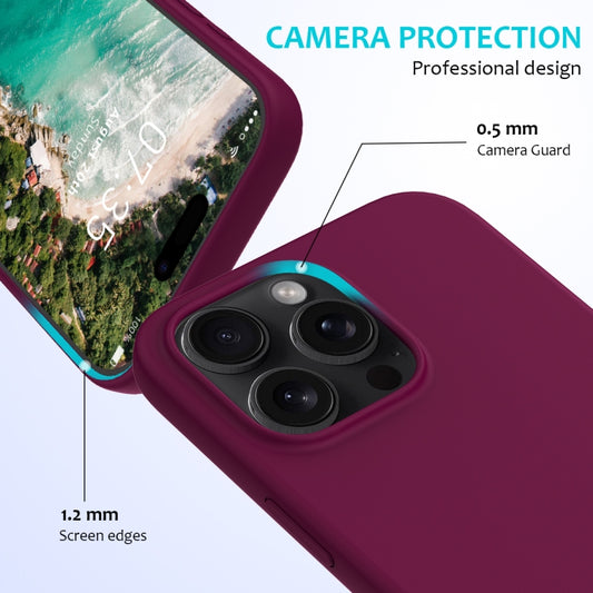 For iPhone 16 Pro Solid Color Silicone Phone Case(Violet) by buy2fix