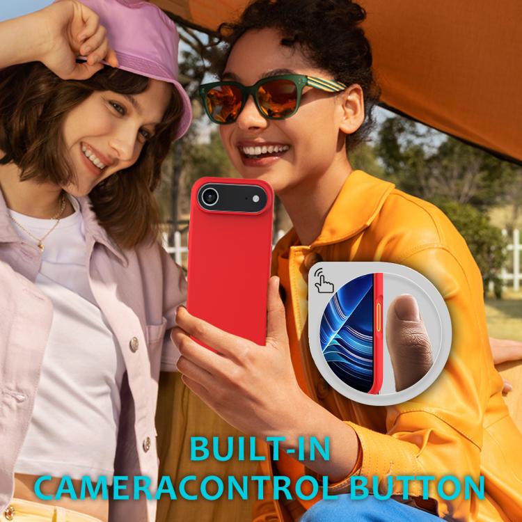 For iPhone Air Solid Color Silicone Phone Case(Red) - iPhone Air Cases by buy2fix | Online Shopping UK | buy2fix