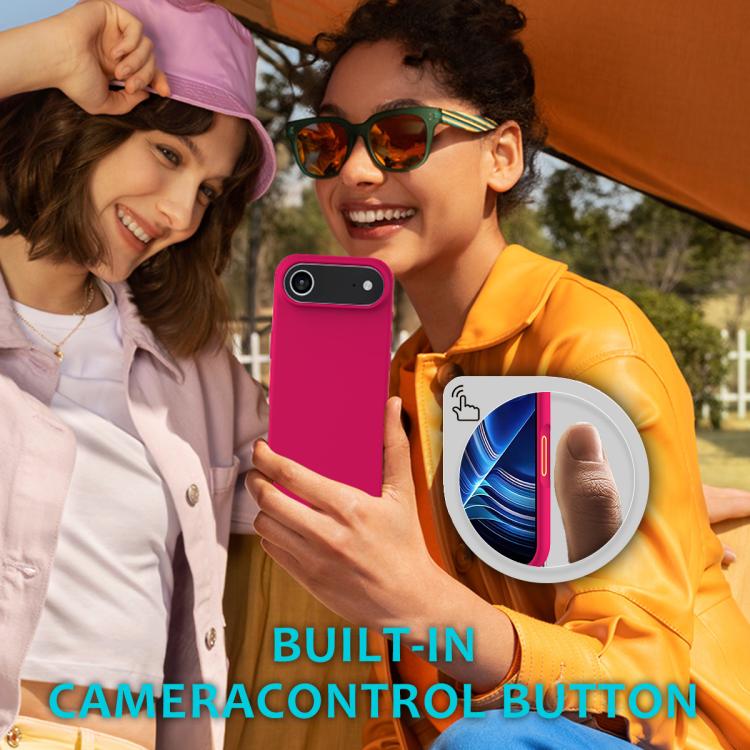 For iPhone Air Solid Color Silicone Phone Case(Rose Red) - iPhone Air Cases by buy2fix | Online Shopping UK | buy2fix