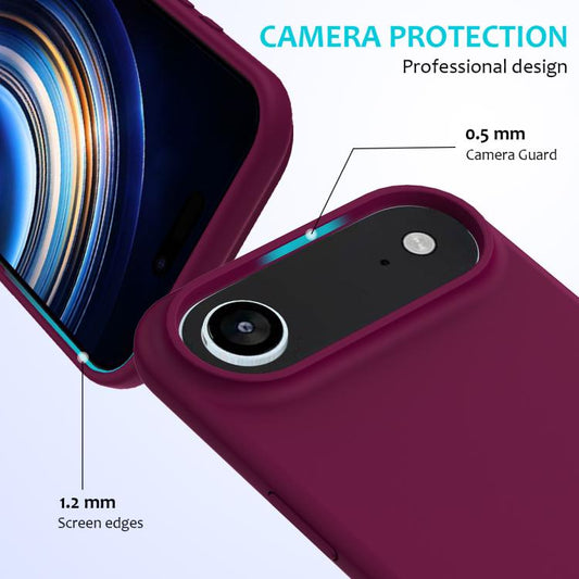 For iPhone Air Solid Color Silicone Phone Case(Violet) - iPhone Air Cases by buy2fix | Online Shopping UK | buy2fix