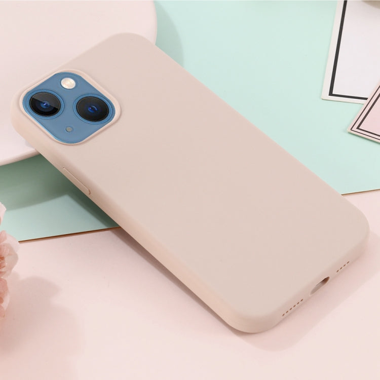 For iPhone 15 Plus Shockproof Silicone Magsafe Phone Case(Sand Pink) by buy2fix