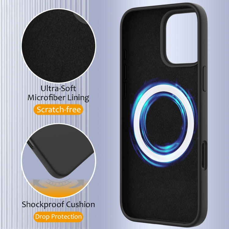 For iPhone 16 Pro Max Shockproof Silicone Magsafe Phone Case(Black) by buy2fix
