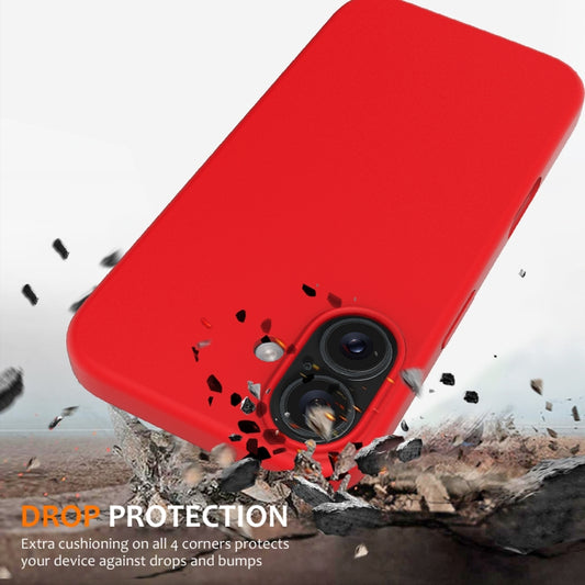 For iPhone 16 Plus Shockproof Silicone Magsafe Phone Case(Red) by buy2fix