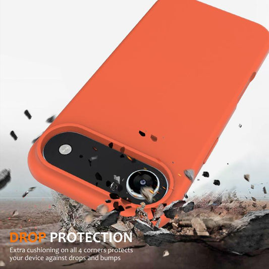 For iPhone Air Shockproof Silicone Magsafe Phone Case(Gold Orange) - iPhone Air Cases by buy2fix | Online Shopping UK | buy2fix