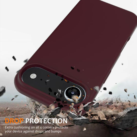 For iPhone Air Shockproof Silicone Magsafe Phone Case(Plum Color) - iPhone Air Cases by buy2fix | Online Shopping UK | buy2fix
