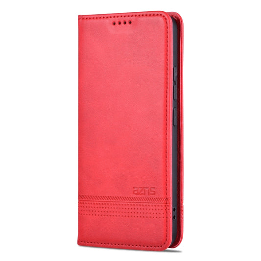 For Xiaomi 14 AZNS Magnetic Calf Texture Flip Leather Phone Case(Red) by AZNS