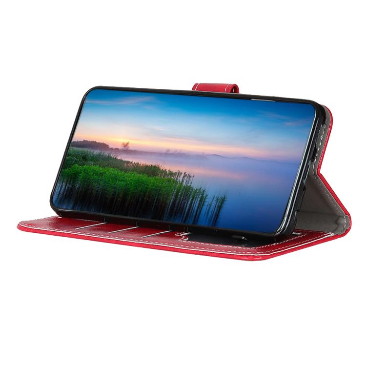 For iPhone Air Retro Crazy Horse Texture Horizontal Flip Leather Phone Case(Red) - iPhone Air Cases by buy2fix | Online Shopping UK | buy2fix
