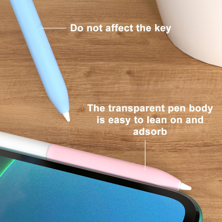 For Xiaomi Stylus Pen 2 Jelly Style Translucent Silicone Protective Pen Case(Black) by buy2fix