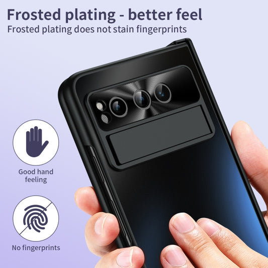For Google Pixel Fold Integrated Electroplating Folding All-inclusive Phone Case(Black) by buy2fix