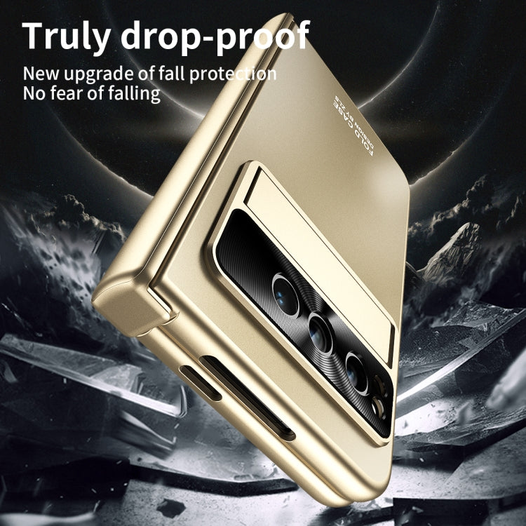 For Google Pixel Fold Integrated Electroplating Folding All-inclusive Phone Case(Gold) by buy2fix