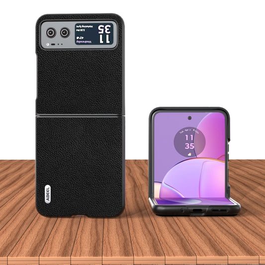 For Motorola Razr 40 ABEEL Black Edge Genuine Mino Phone Case(Black) by buy2fix