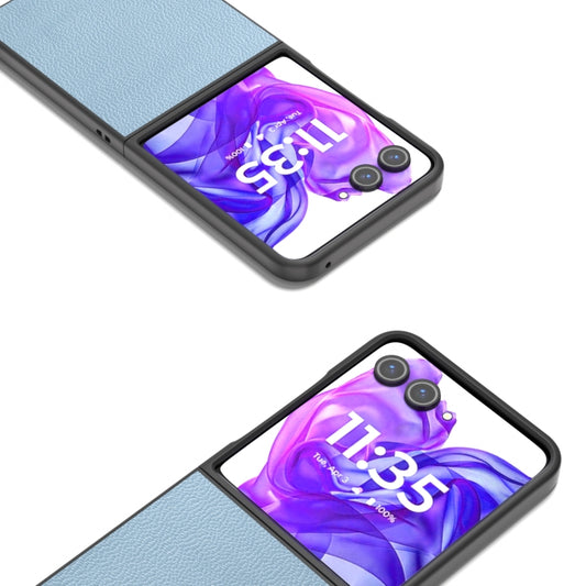 For Motorola Razr 50 Ultra ABEEL Black Edge Genuine Mino Phone Case(Blue) by buy2fix
