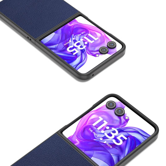 For Motorola Razr 50 Ultra ABEEL Black Edge Genuine Mino Phone Case(Royal Blue) by buy2fix