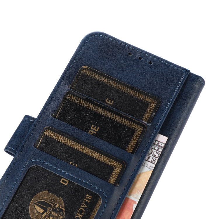 For OnePlus 12 Cow Texture Leather Phone Case(Blue) by buy2fix