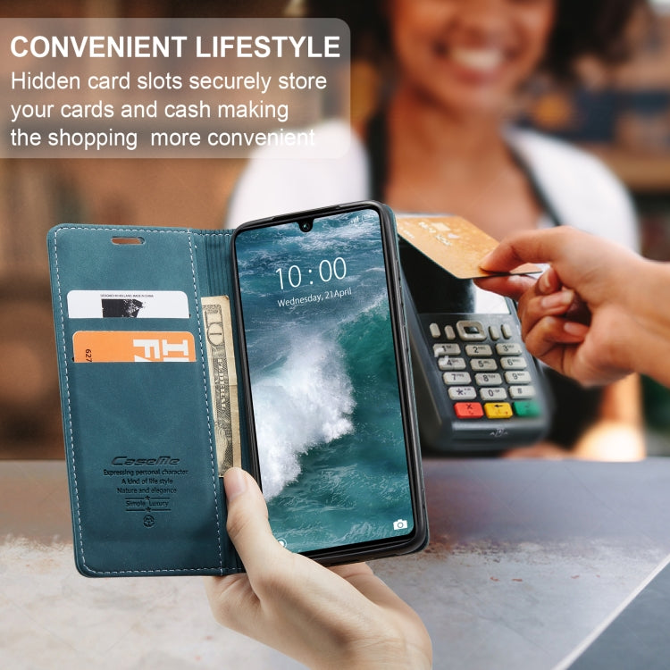 For Xiaomi Redmi 13C 4G Global / 13C 5G CaseMe 013 Multifunctional Horizontal Flip Leather Phone Case(Blue) by CaseMe