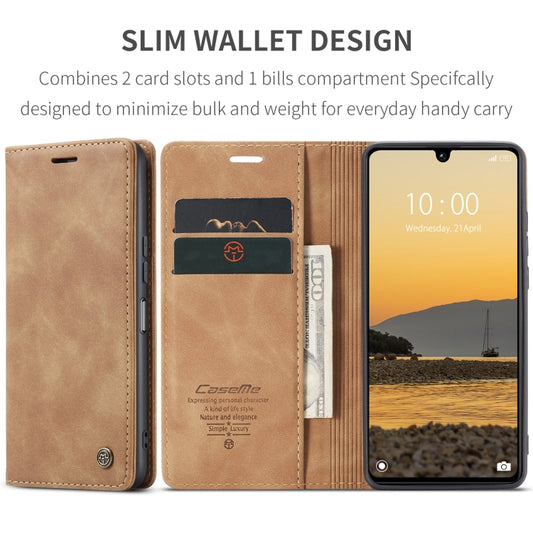 For Xiaomi Redmi 13C 4G Global / 13C 5G CaseMe 013 Multifunctional Horizontal Flip Leather Phone Case(Brown) by CaseMe