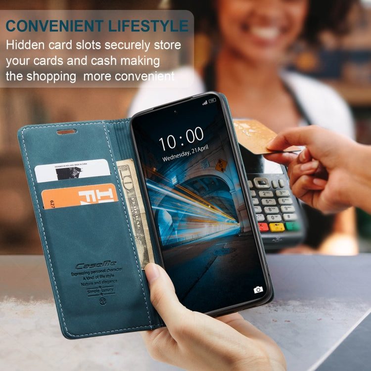 For Xiaomi 14 CaseMe 013 Multifunctional Horizontal Flip Leather Phone Case(Blue) by CaseMe