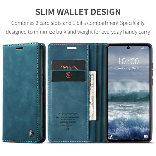 For Xiaomi Redmi Note 13 Pro 5G CaseMe 013 Multifunctional Horizontal Flip Leather Phone Case(Blue) by CaseMe