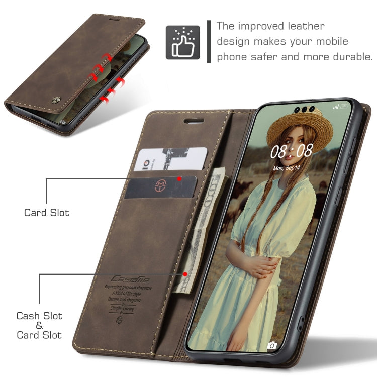 For Huawei Mate 60 Pro / 60 Pro+ CaseMe 013 Multifunctional Horizontal Flip Leather Phone Case(Coffee) by CaseMe