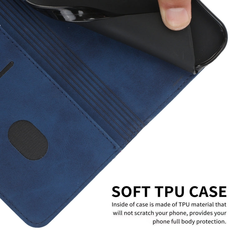 For Xiaomi 14 Diamond Splicing Skin Feel Magnetic Leather Phone Case(Blue) by buy2fix