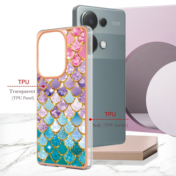 For Xiaomi Redmi Note 13 Pro 4G Global Electroplating IMD TPU Phone Case(Colorful Scales) by buy2fix