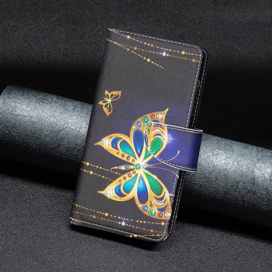 For iPhone 16 Plus Colored Drawing Pattern Zipper Phone Leather Case(Big Butterfly) by buy2fix