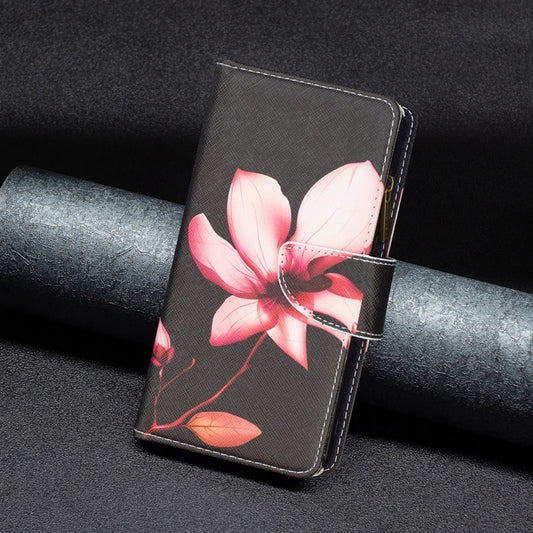 For iPhone 16 Plus Colored Drawing Pattern Zipper Phone Leather Case(Lotus) by buy2fix