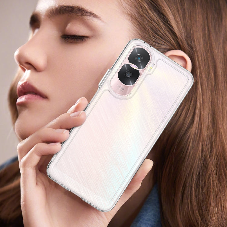 For Honor X50i Colorful Series Acrylic Hybrid TPU Phone Case(Transparent) by buy2fix