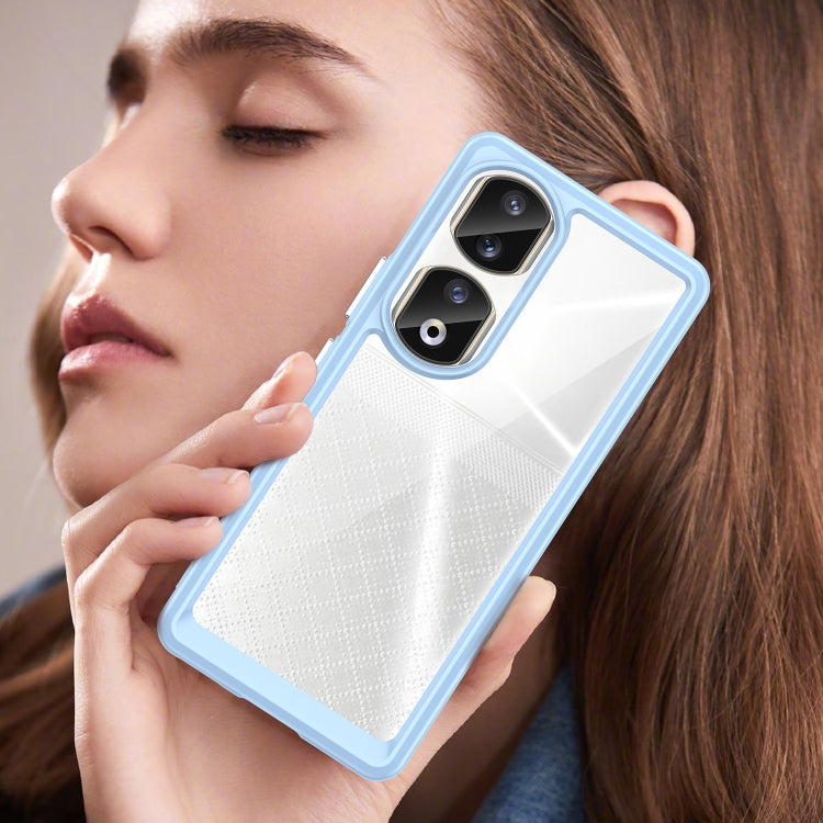 For Honor 80 Pro Colorful Series Acrylic Hybrid TPU Phone Case(Blue) by buy2fix