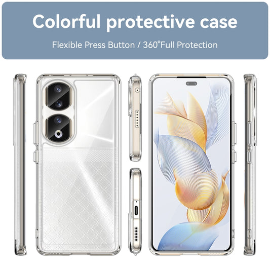 For Honor 90 Pro Colorful Series Acrylic Hybrid TPU Phone Case(Transparent) by buy2fix
