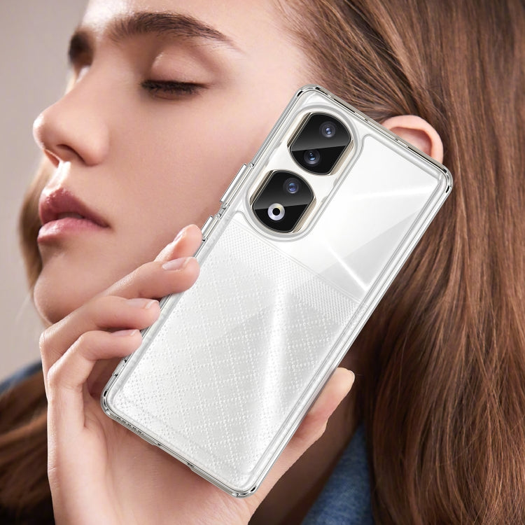 For Honor 90 Pro Colorful Series Acrylic Hybrid TPU Phone Case(Transparent) by buy2fix
