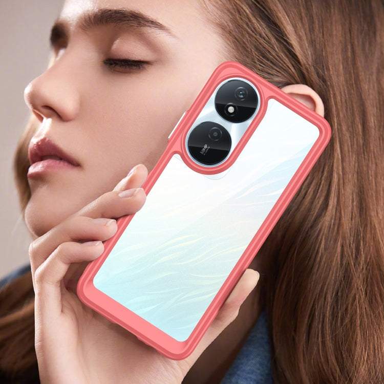 For Honor Play 50 Plus Colorful Series Acrylic Hybrid TPU Phone Case(Red) by buy2fix