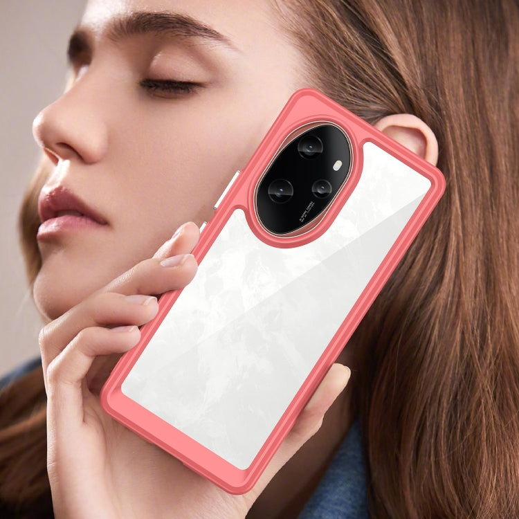 For Honor 100 Pro Colorful Series Acrylic Hybrid TPU Phone Case(Red) by buy2fix