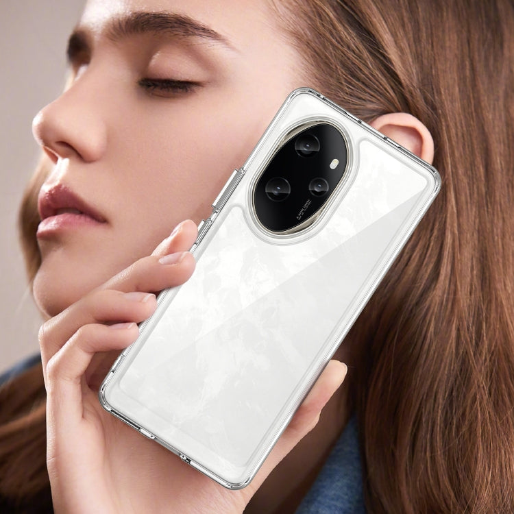 For Honor 100 Pro Colorful Series Acrylic Hybrid TPU Phone Case(Transparent) by buy2fix